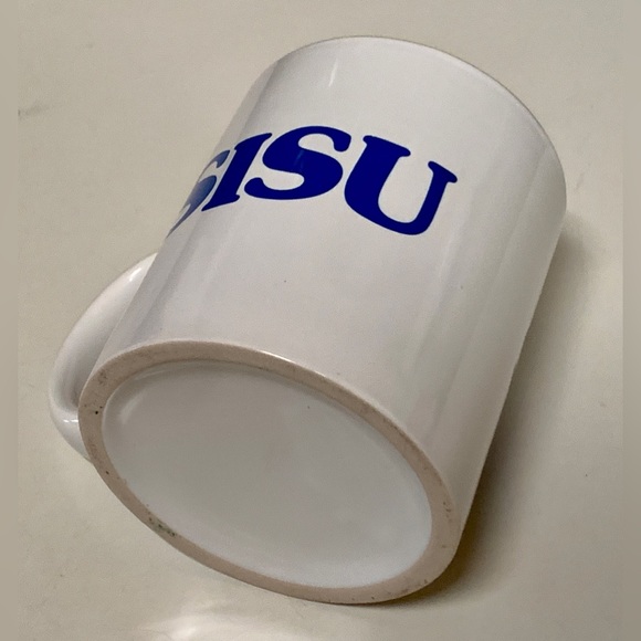 Vintage 1980s Finnish Flag Pride Double Sided SISU Yooper Ceramic Coffee Mug - Picture 14 of 16